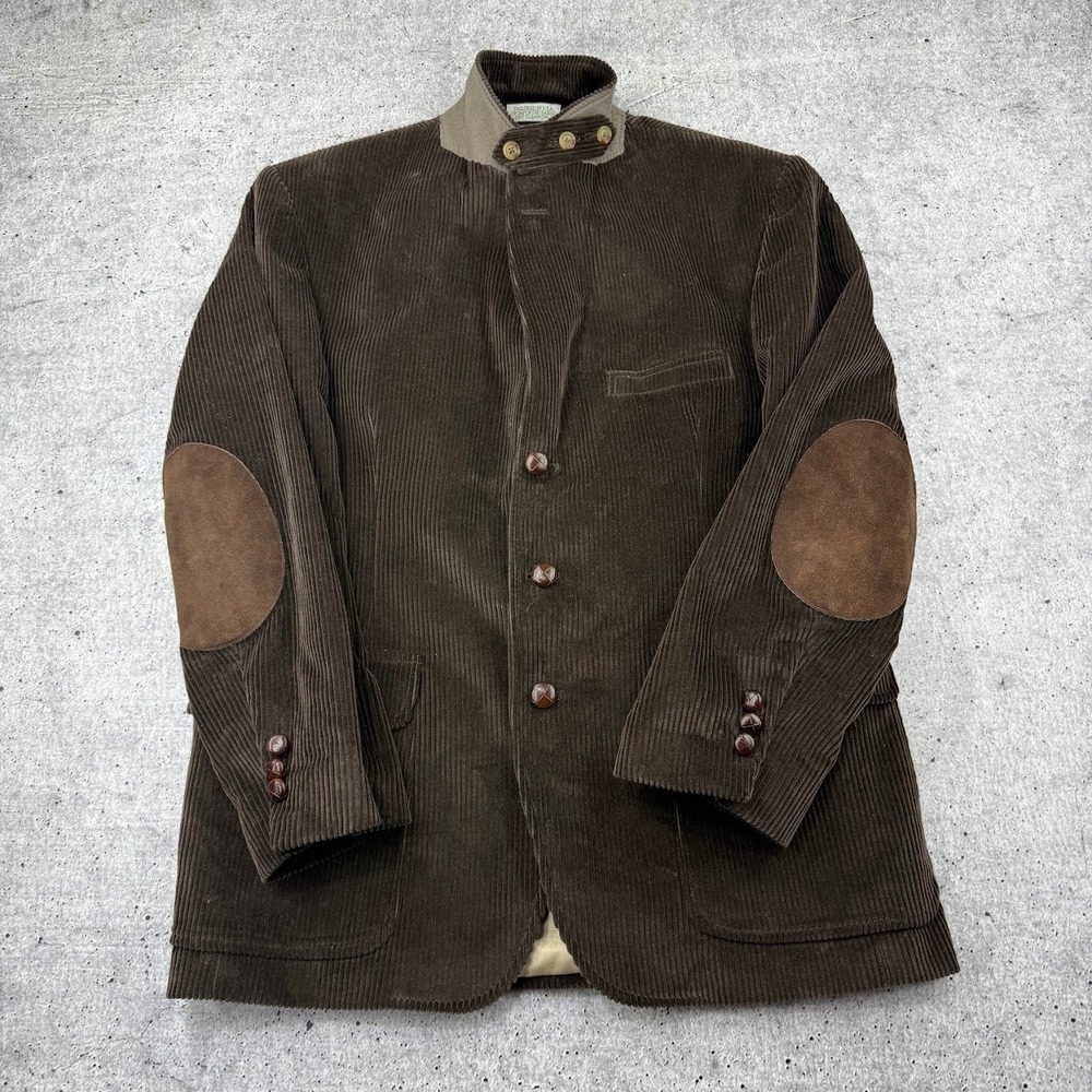 Vintage Orvis Brown Corduroy Elbow Patch Shooting Hunting Blazer Sport Coat 42S